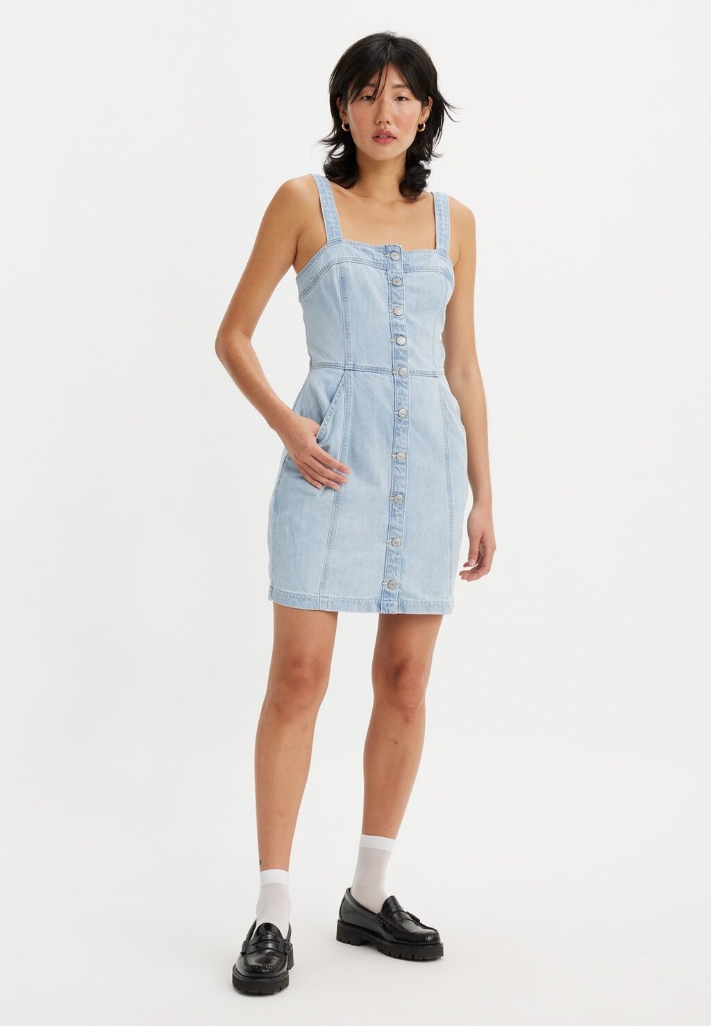 

Джинсовое платье DREA DRESS Levi's, светло-голубой деним, Синий