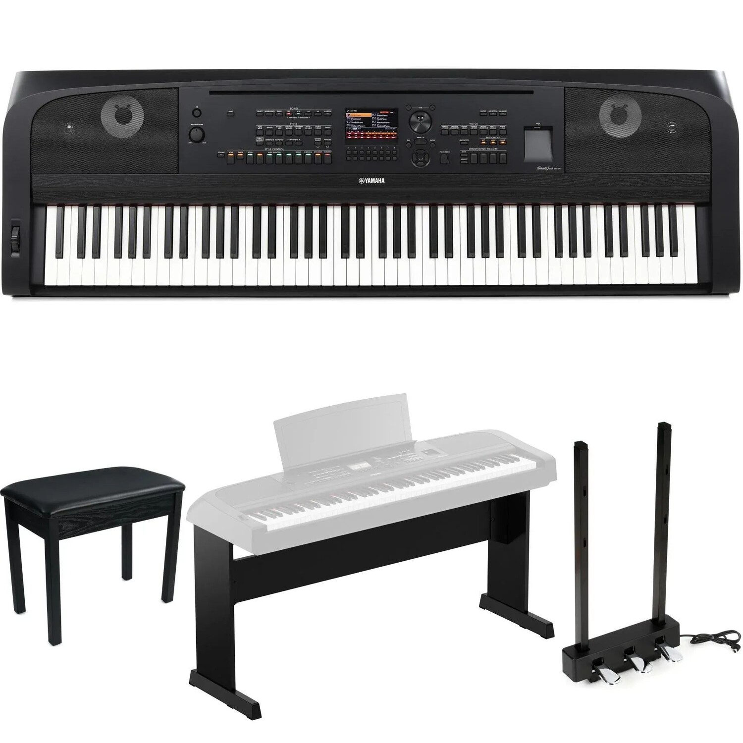 

Домашний комплект фортепиано-аранжировщика Yamaha DGX670B с 88 клавишами — черный