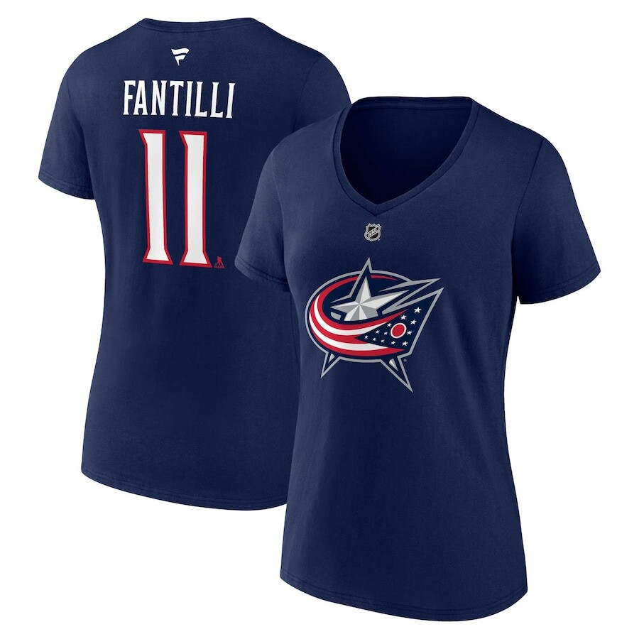 

Футболка с коротким рукавом Fanatics Branded Columbus Blue Jackets, нави