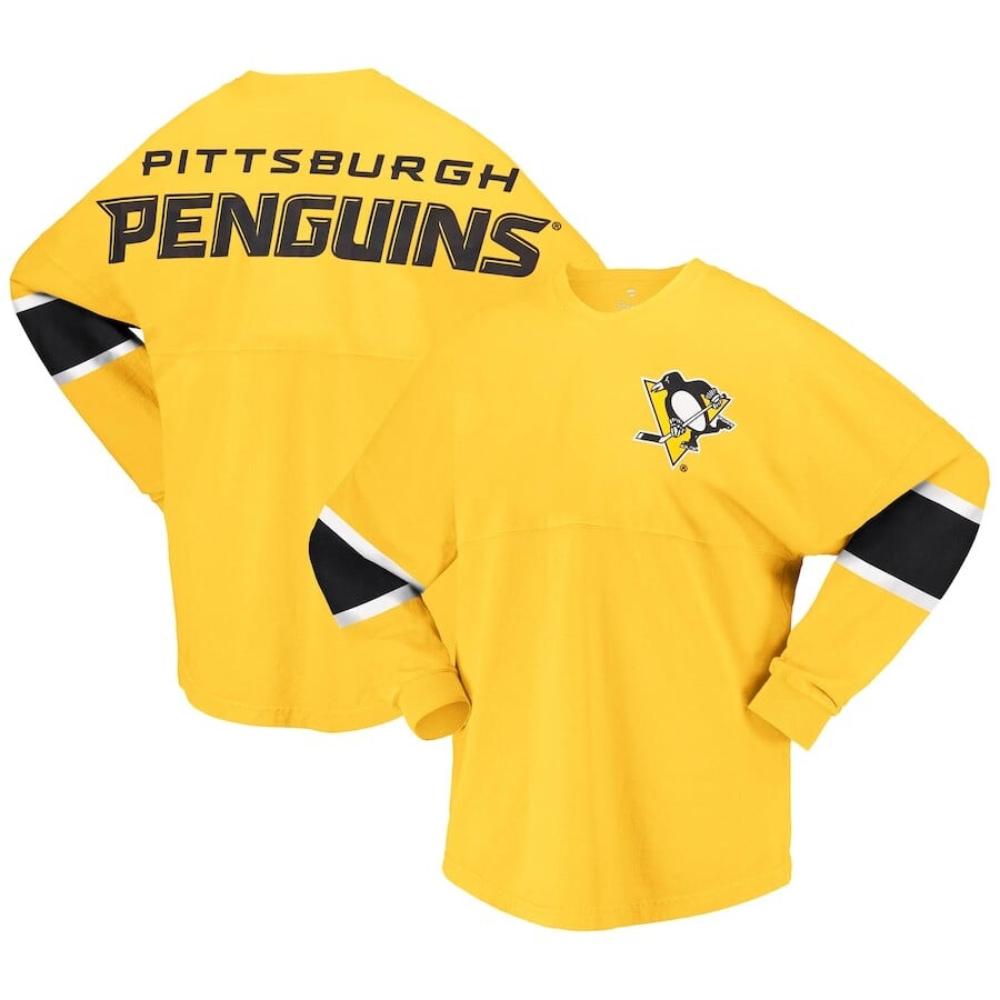 

Футболка с длинным рукавом Fanatics Branded Pittsburgh Penguins, золотой