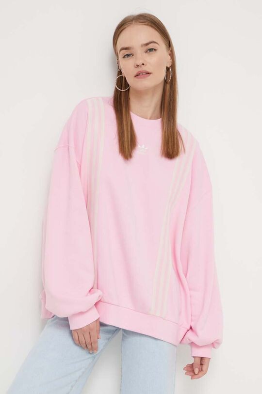 

Хлопковая толстовка adidas Originals, розовый