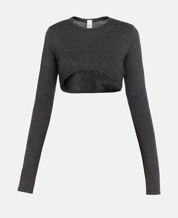 

Шерстяной топ Calvin Klein, антрацит