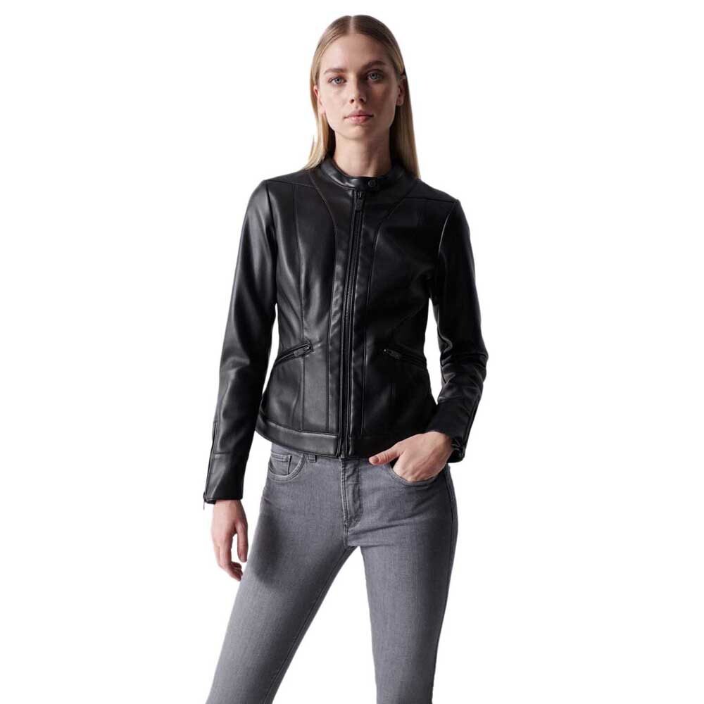 

Куртка Salsa Jeans Basic Faux Leather, черный