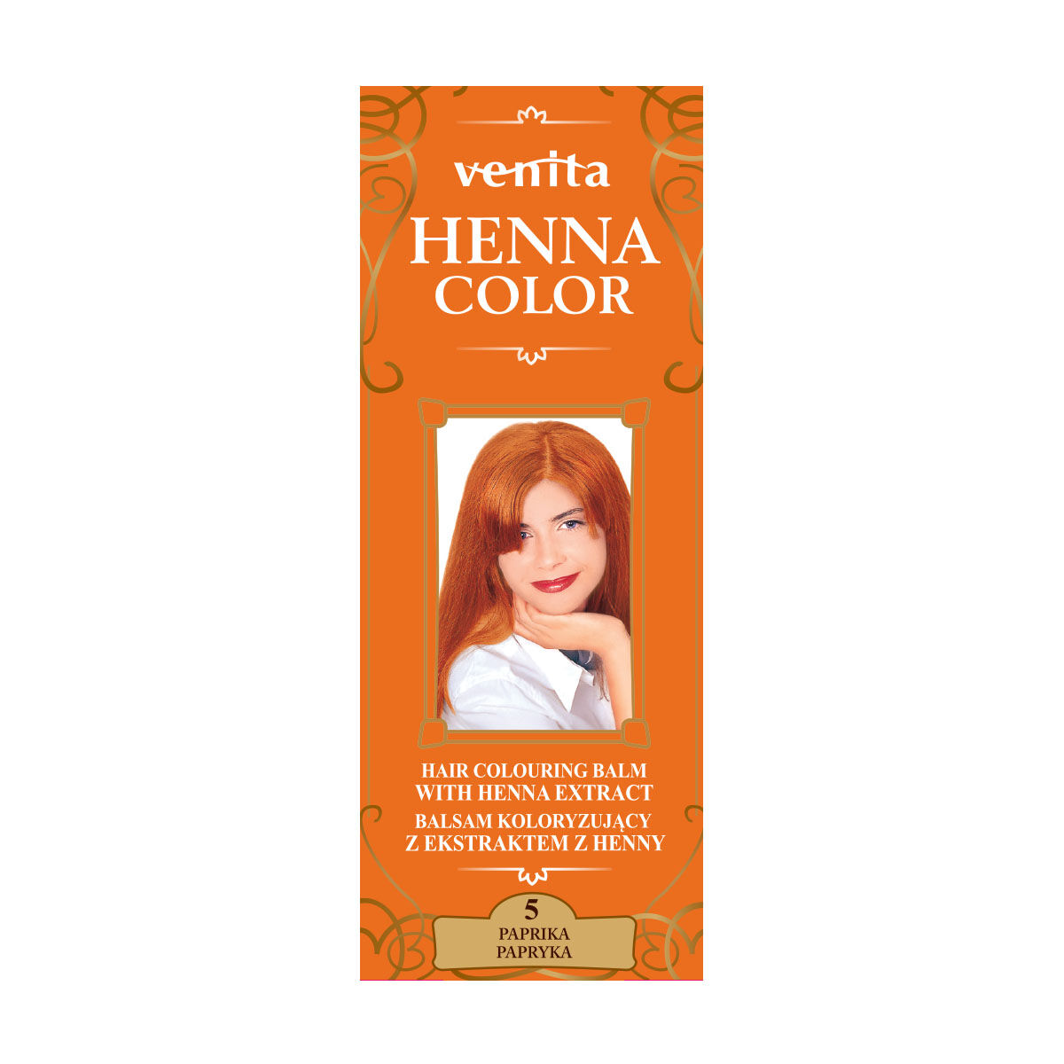 Бальзам-краска для волос 5 перцев Venita Henna Color, 75 мл