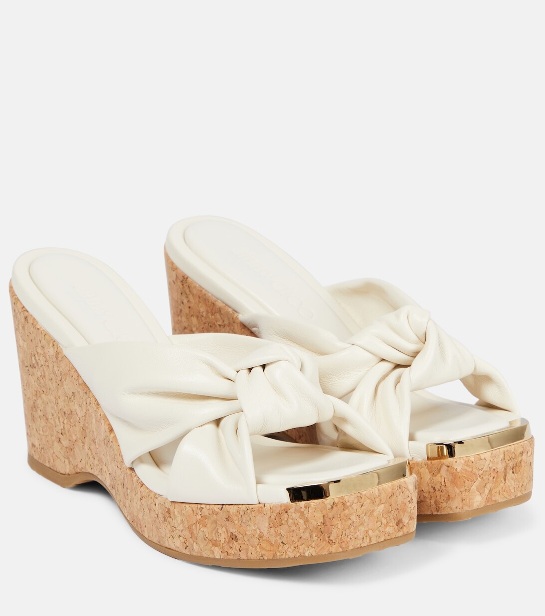 Босоножки Avenue на танкетке Jimmy Choo, белый