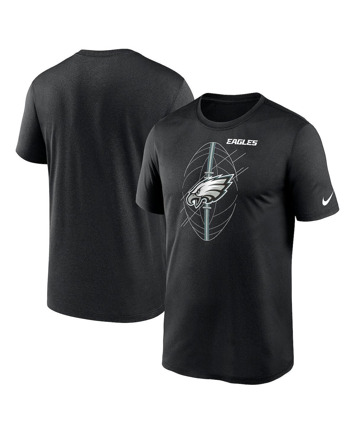 

Мужская черная футболка Philadelphia Eagles Legend Icon Performance Nike, Черный