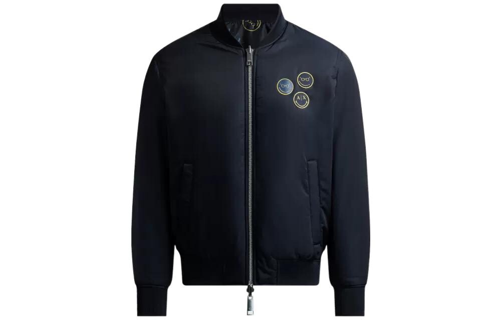 

X SmileyWorld Стеганая куртка мужская темно-синяя Armani Exchange, синий