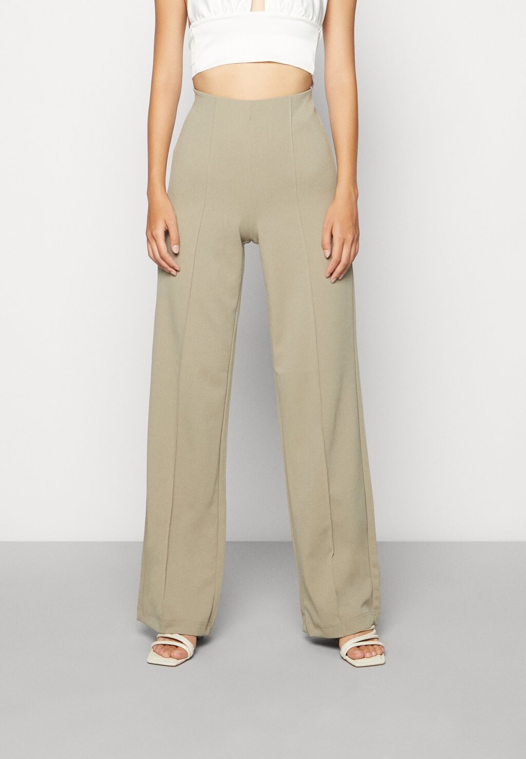 

Брюки Vero Moda Becky Hr Wide Pull On, лавровый дуб, Серый