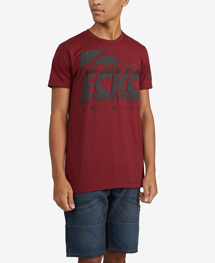 Мужская футболка Mighty Magnitude с мраморным рисунком Ecko Unltd, красный