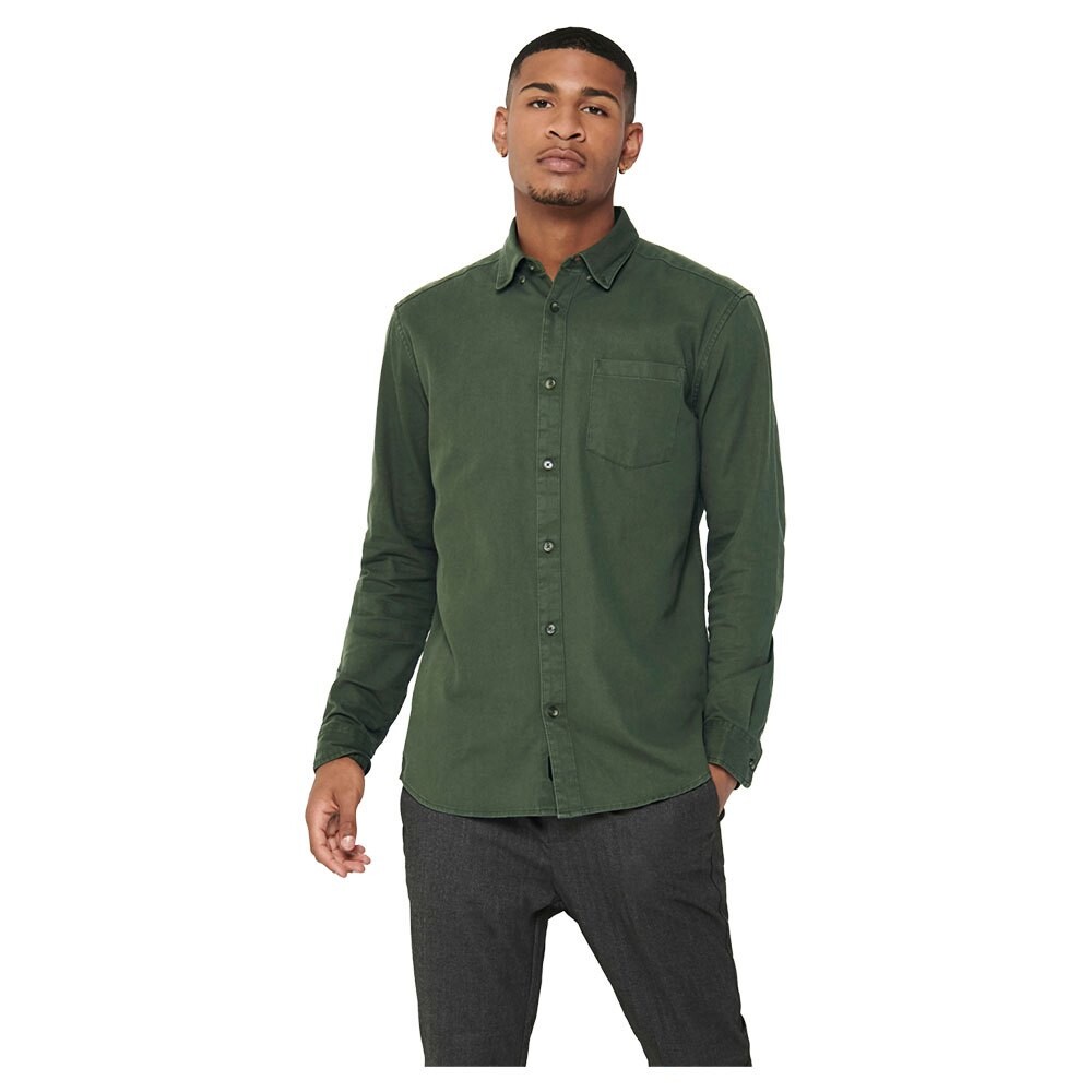 

Рубашка Only & Sons Bryce Life Regular Organic, зеленый
