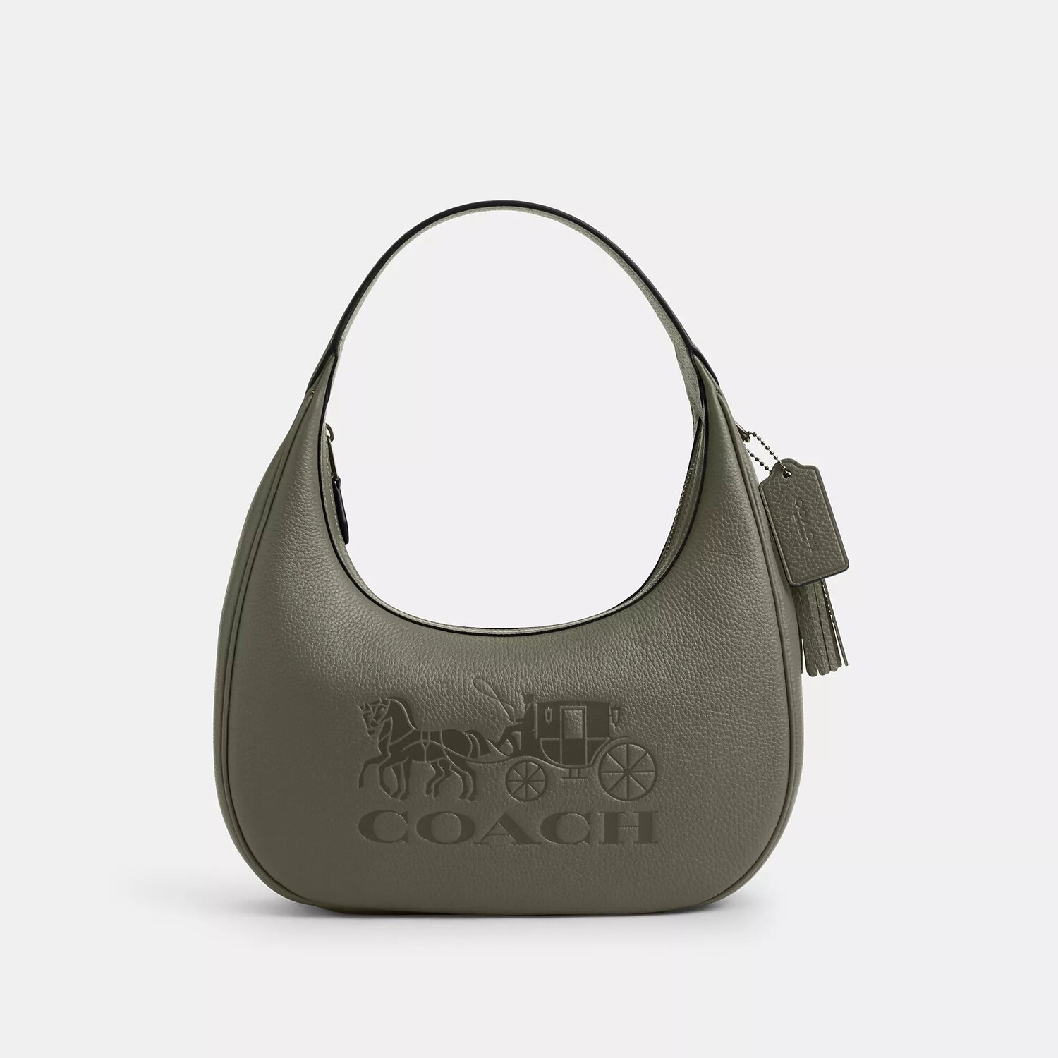 

Сумка на плечо Carmen Coach Outlet, цвет Gunmetal/Military Green