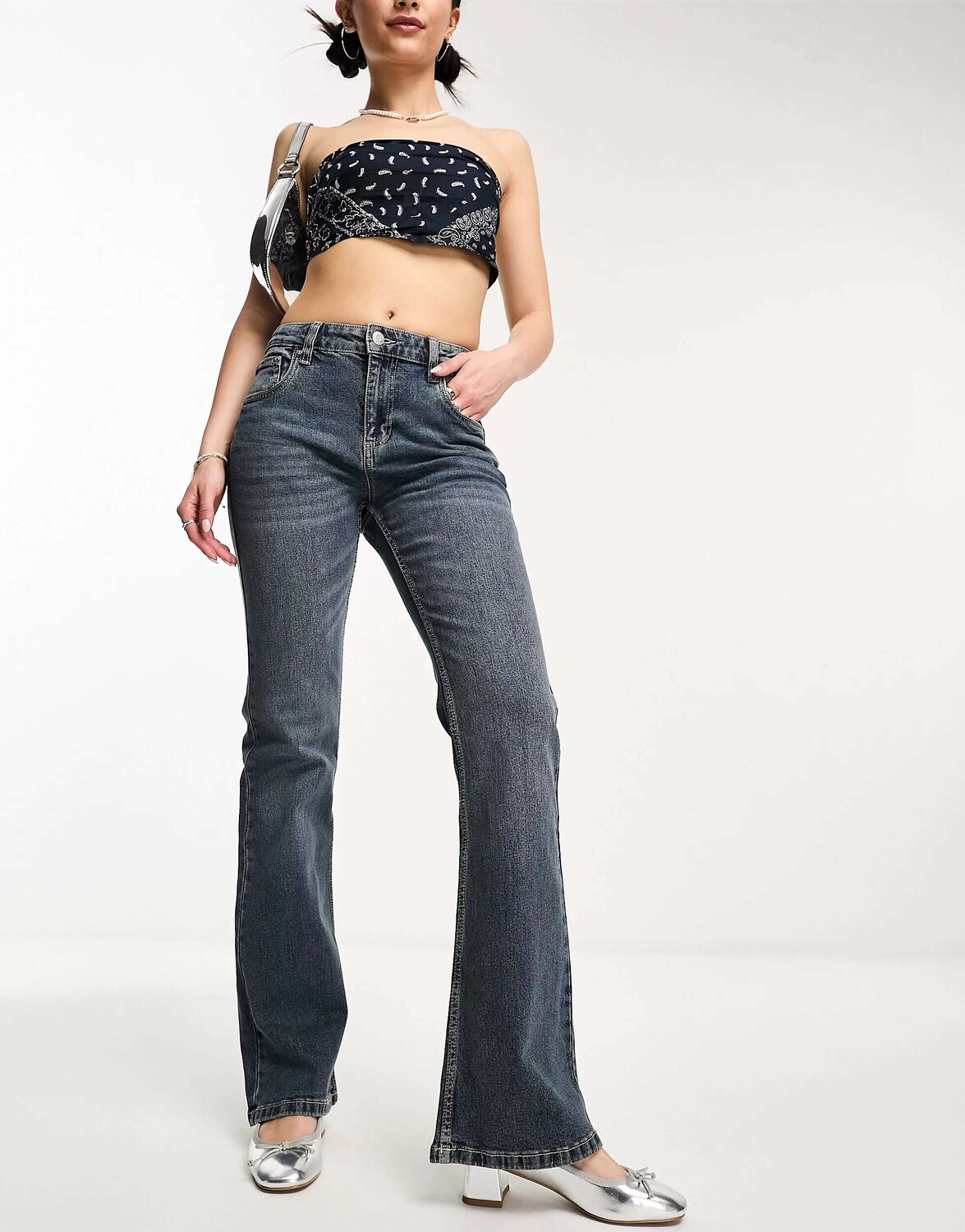 

Хлопок:Синие джинсы On Bootcut Cotton:On