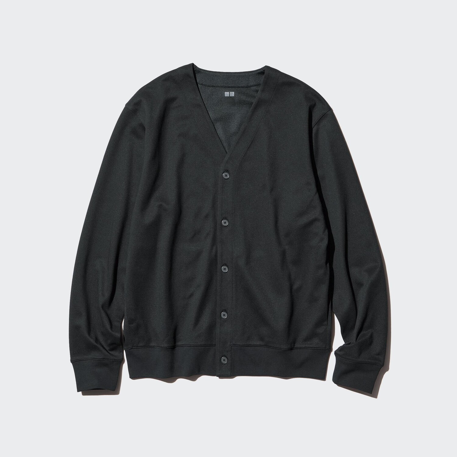 

Кардиган Uniqlo мужской с длинными рукавами хлопковый, черный