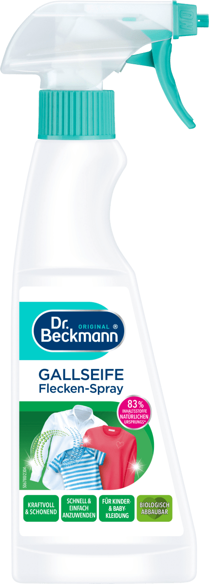 Пятновыводитель-спрей-желчное мыло 250 мл Dr. Beckmann пятновыводитель dr beckmann эксперт жиры и соусы со специальным жирорастворителем 50 мл