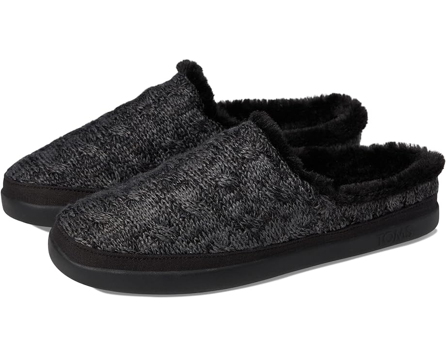 цена Домашняя обувь TOMS Sage, цвет Black Chunky Cable Knit
