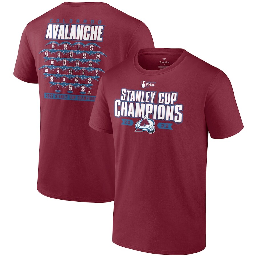 

Футболка с коротким рукавом Fanatics Branded Colorado Avalanche, бордовый