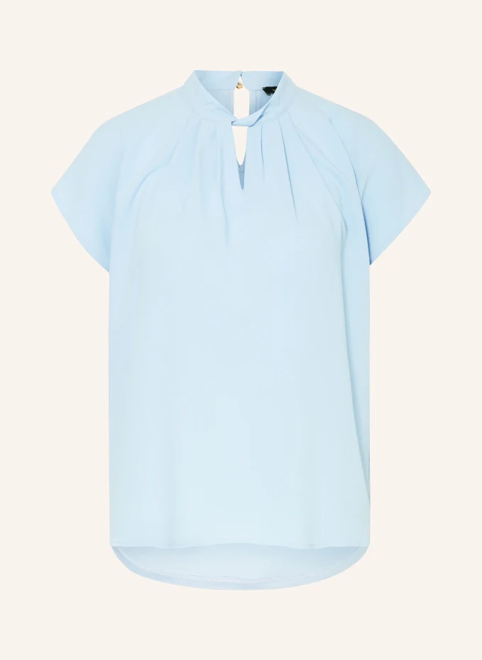Блузка-рубашка из микса материалов More & More, синий