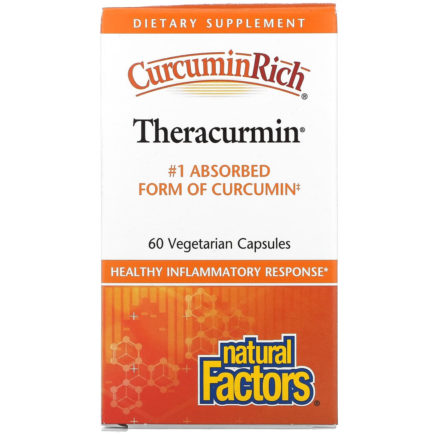 

CurcuminRich, Theracurmin, куркумин, 60 вегетарианских капсул, Natural Factors