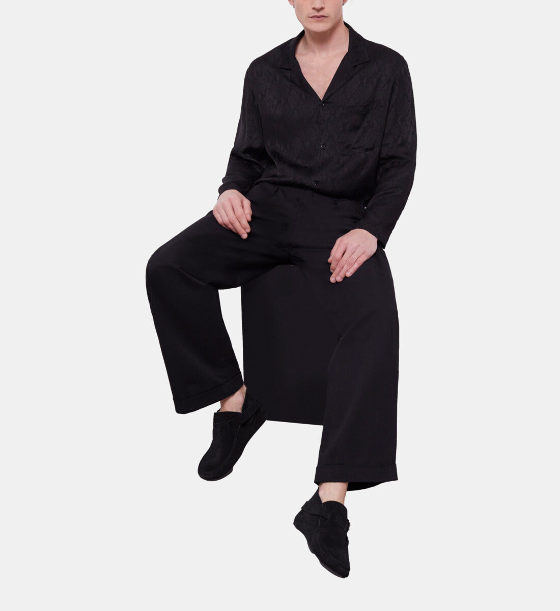 

Черные замшевые кожаные туфли THE KOOPLES, черный