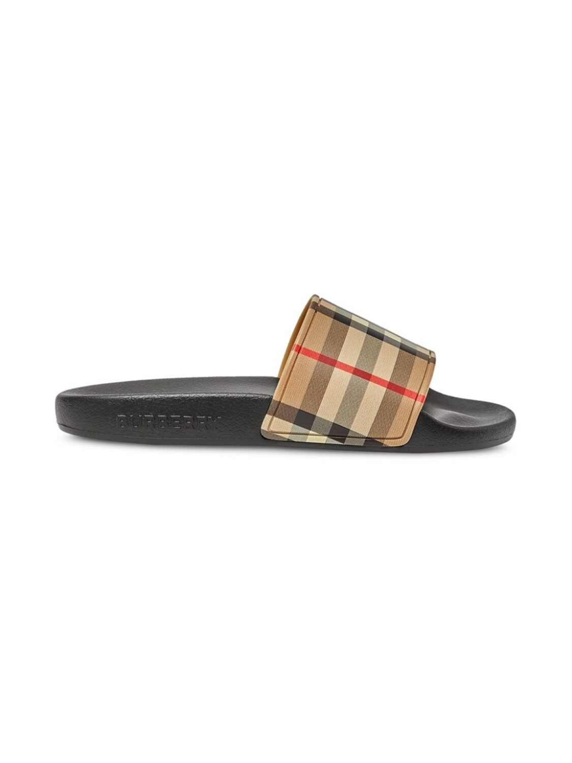 

Burberry Kids шлепанцы в клетку Vintage Check, нейтральный цвет