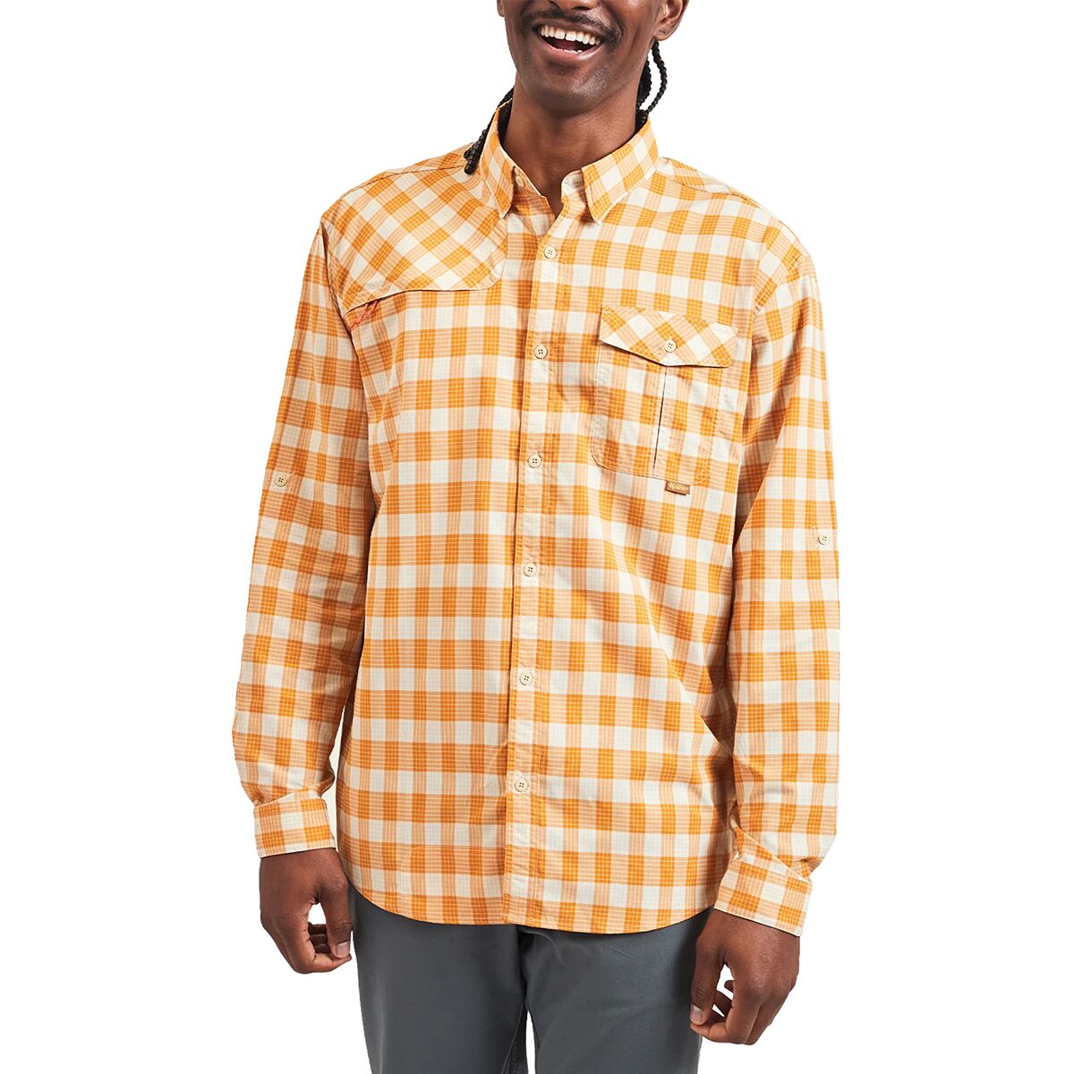 Рубашка матагорда Howler Brothers, цвет landon plaid/pumpkin