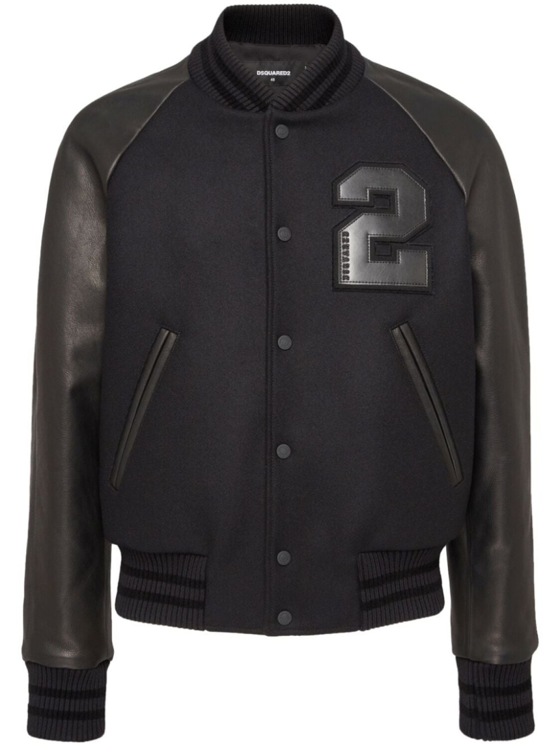 

DSQUARED2 бомбер с нашивкой-логотипом, черный
