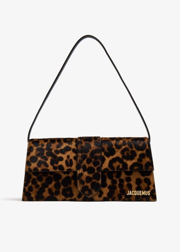 

Сумка Jacquemus Le Bambino Long, животный принт