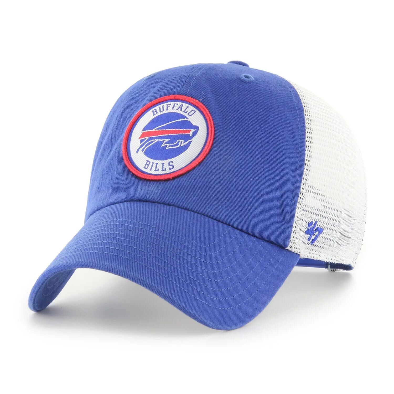 

Мужская кепка '47 Royal/White Buffalo Bills Highline Clean Up Trucker Snapback