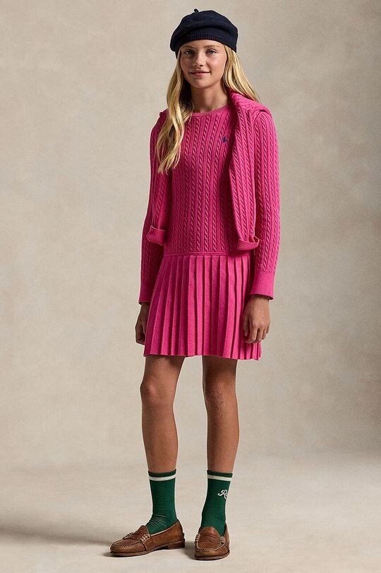 

Детское платье Polo Ralph Lauren, розовый