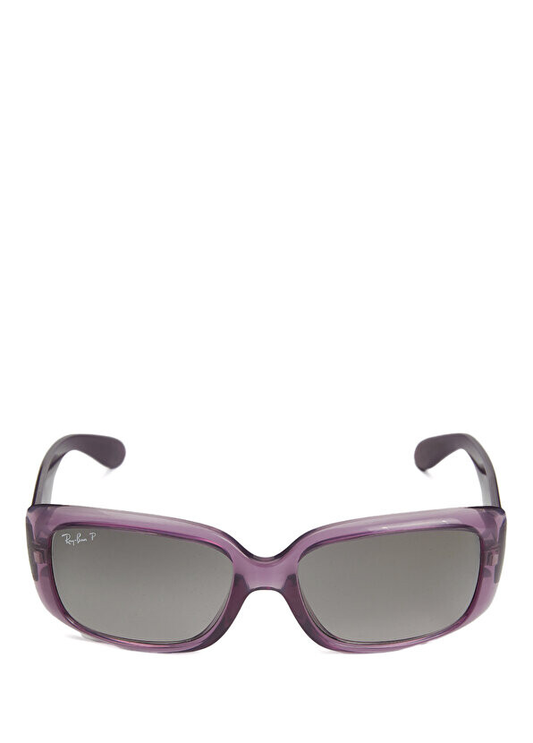 

Светло-фиолетовые женские солнцезащитные очки прямоугольной формы Ray-Ban