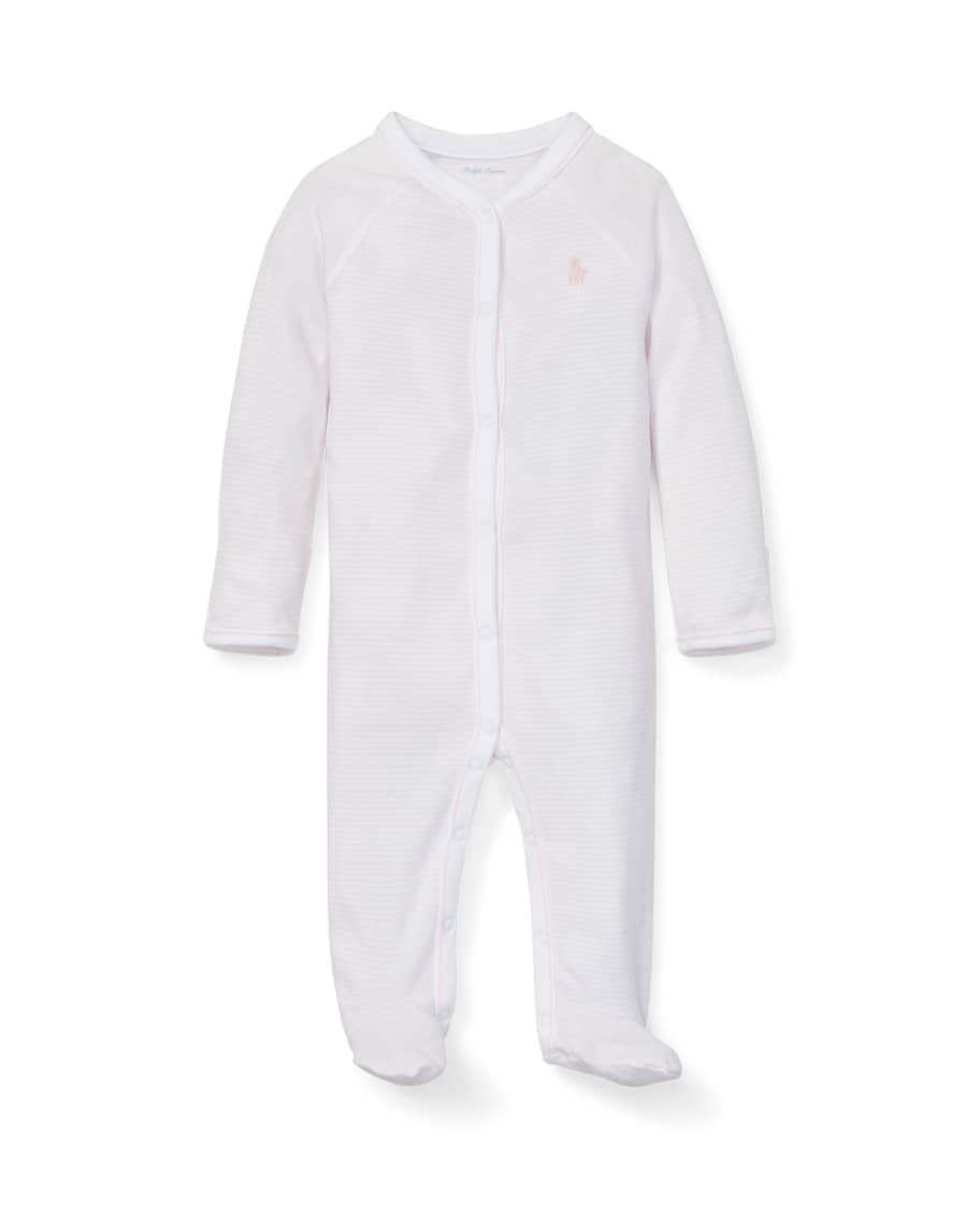

Полосатая хлопковая пижама Footie, размер для новорожденных-12M Ralph Lauren Childrenswear