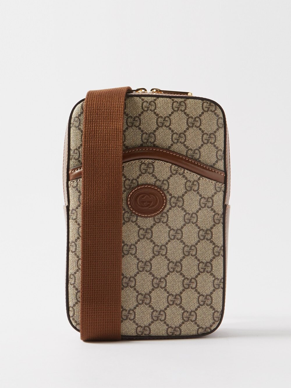 

Сумка через плечо gg supreme из парусины Gucci, бежевый