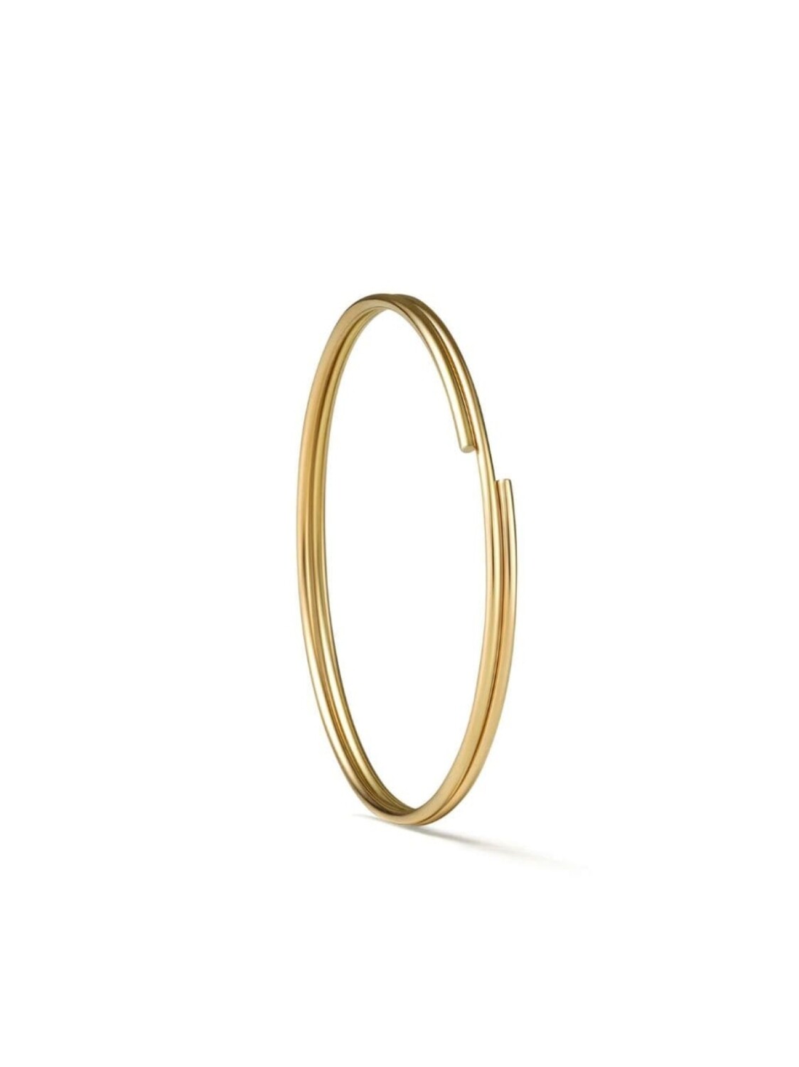 

Серьга Double Hoop 30 из желтого золота Shihara, золотой