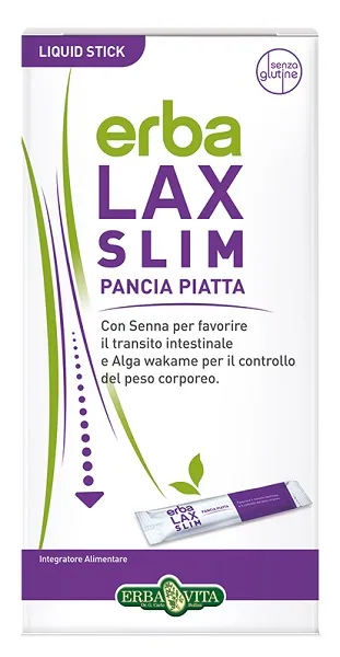

Erba Vita Erbalax Slim Плоский живот, добавка для похудения, 12 палочек