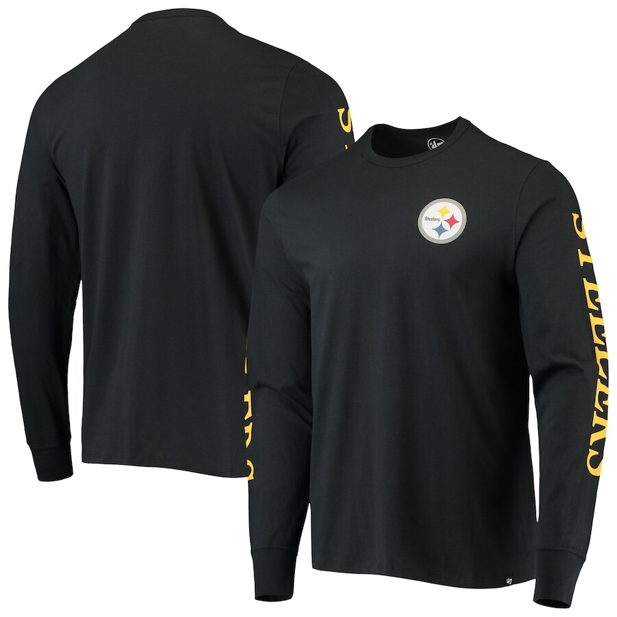 

Футболка с длинным рукавом 47 Pittsburgh Steelers, черный