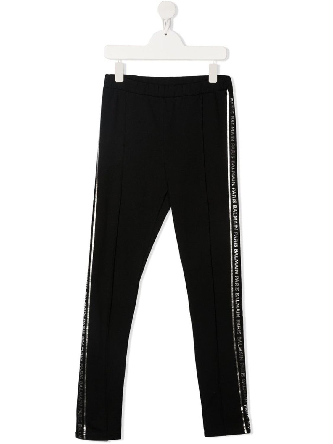 

Balmain Kids легинсы с логотипом на лампасах, черный