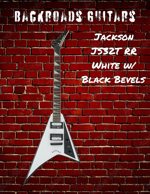 Электрогитара Jackson JS32T RR White w/ Black Bevels
