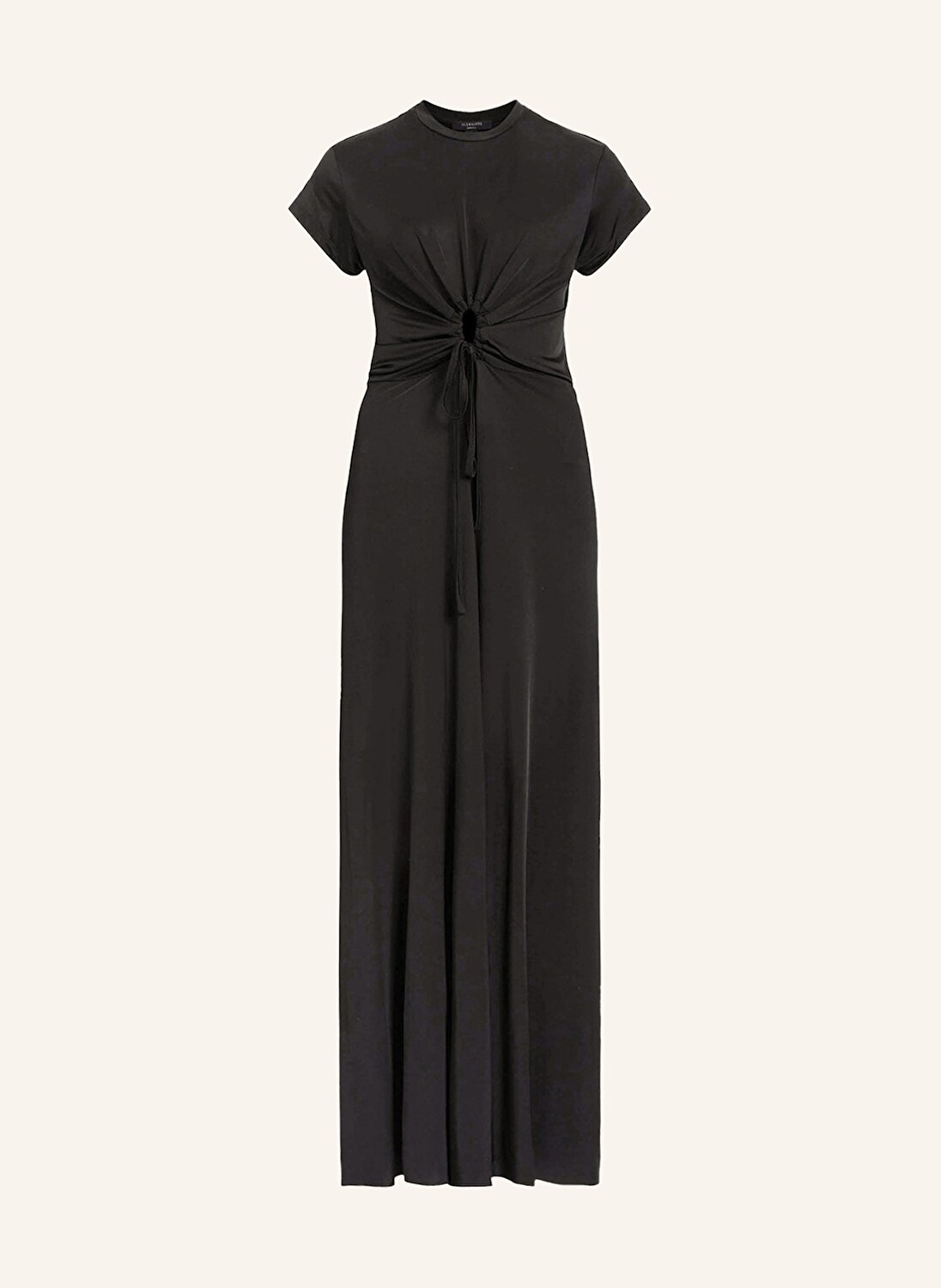

Трикотажное платье xylia с вырезом Allsaints, черный