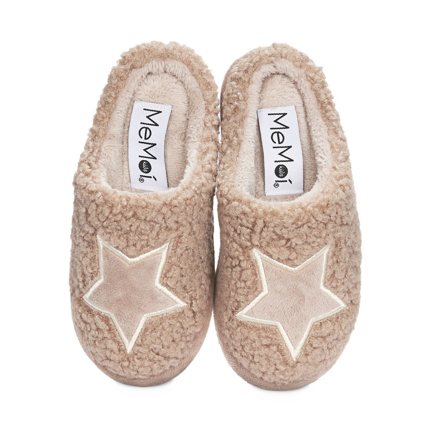

Детские нескользящие тапочки с вышивкой Shaggy Star MeMoi