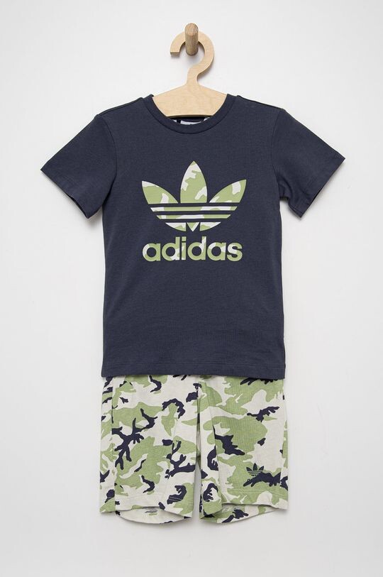 

Детский шерстяной комплект adidas Originals, темно-синий