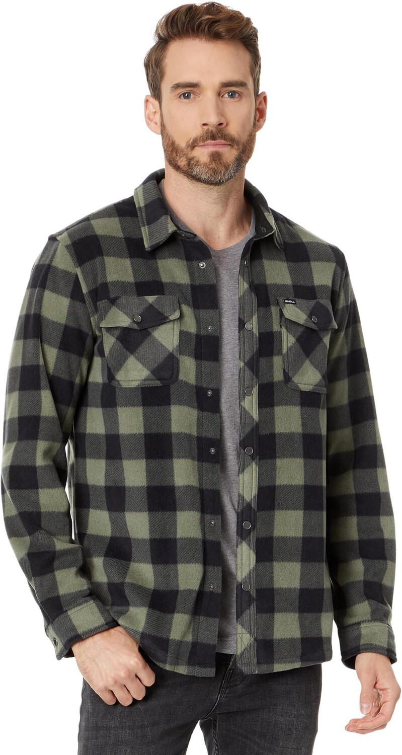 

Рубашка Glacier Plaid Superfleece O'Neill, цвет Olive
