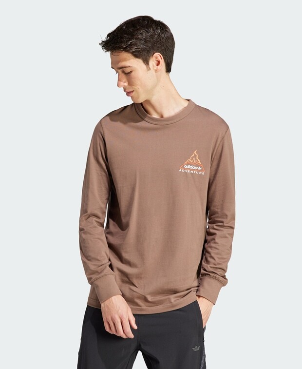 

Футболка adidas Originals, коричневый
