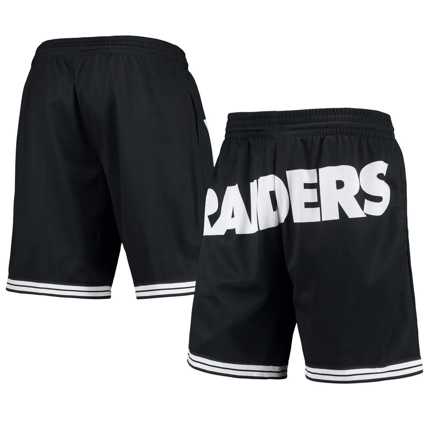 

Мужские черные модные шорты Mitchell & Ness Las Vegas Raiders Big Face 3.0