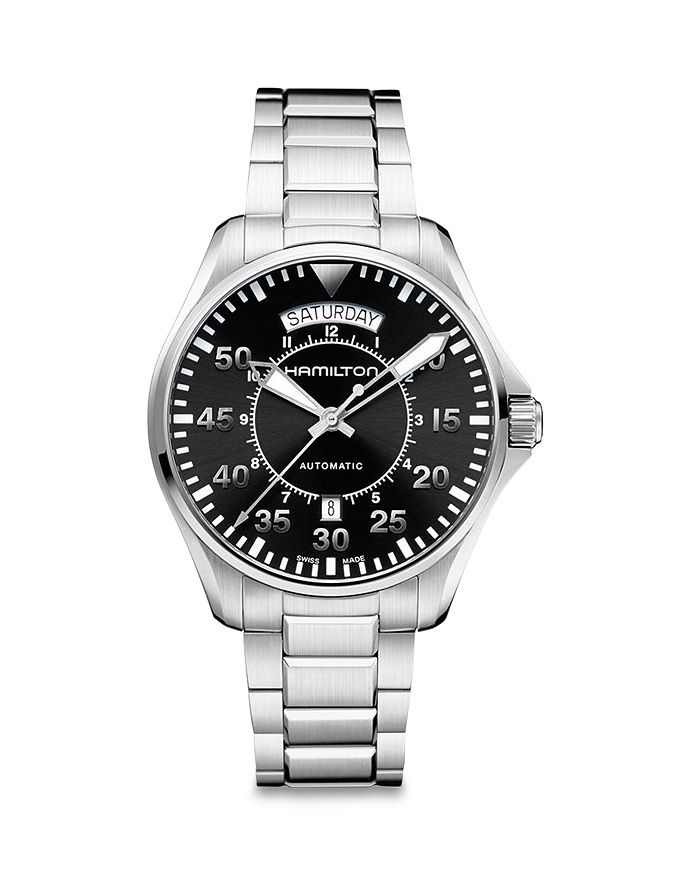 Авиационные часы Hamilton Pilot Khaki, 42 мм часы hamilton khaki field day date auto h70535061