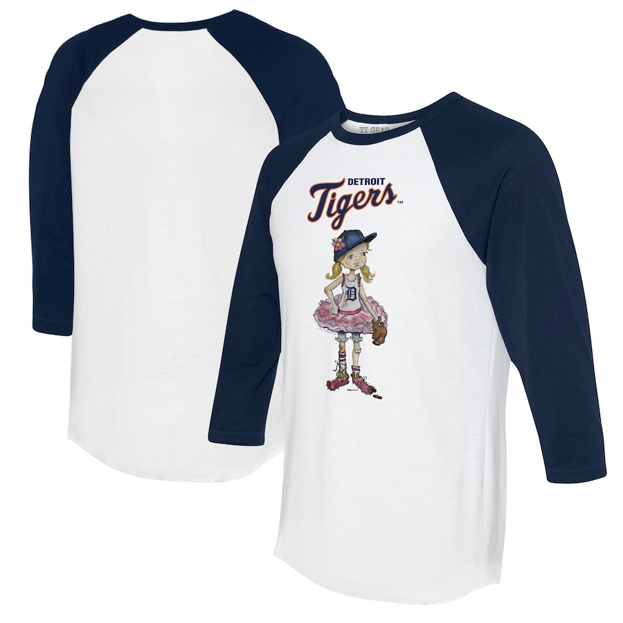 

Футболка с длинным рукавом Tiny Turnip Detroit Tigers, белый