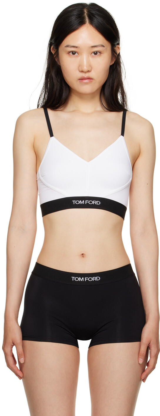 

Белый фирменный бюстгальтер TOM FORD