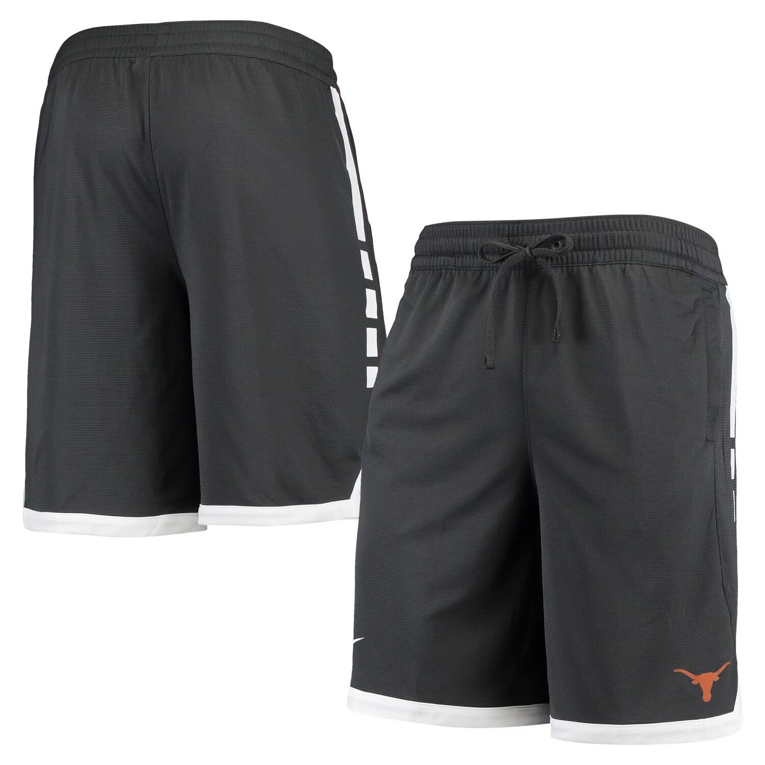 

Мужские шорты Texas Longhorns School с логотипом антрацитового цвета Elite Stripe Performance Shorts Nike