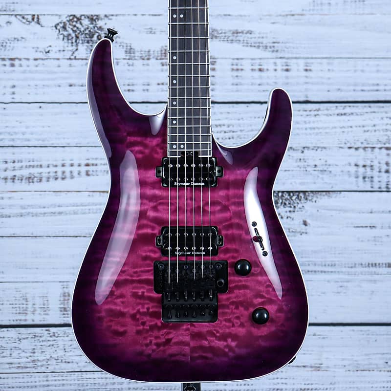 Электрогитара Jackson Pro Plus Series Dinky DKAQ Guitar | Transparent Purple Burst электрогитара jackson pro plus series dinky dkaq ghost burst free set up