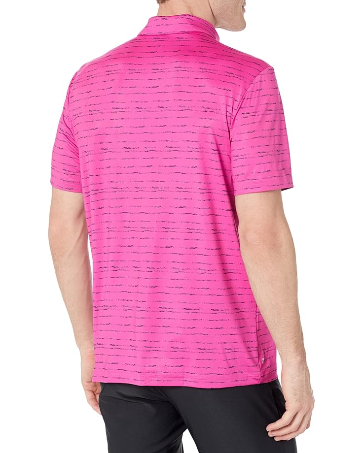 

Поло Adidas Stripe Zipper Polo, цвет Lucid Fuchsia