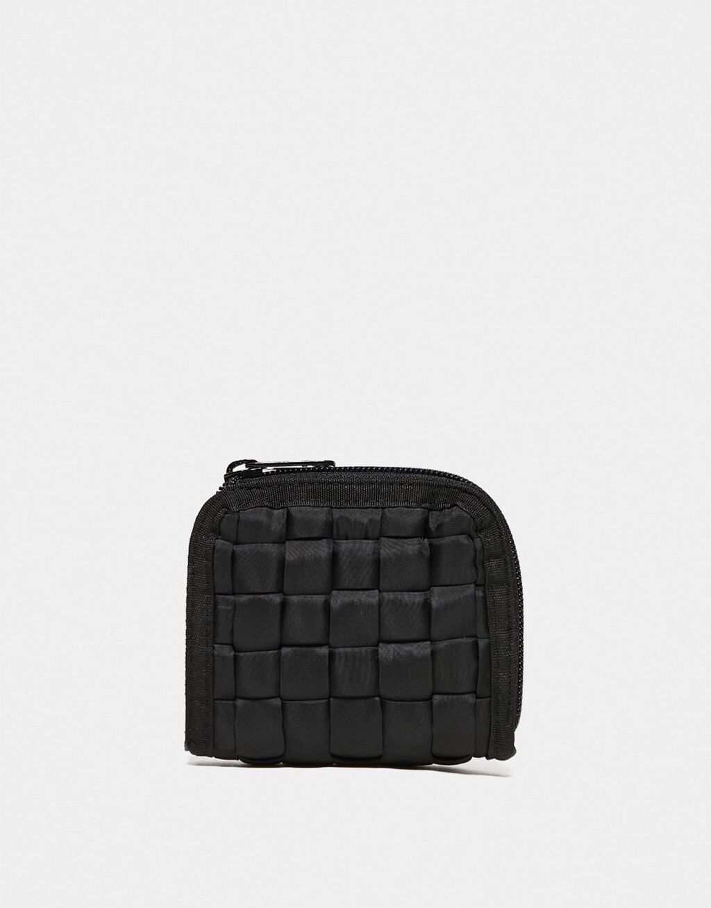 

Черный плетеный кошелек ASOS DESIGN